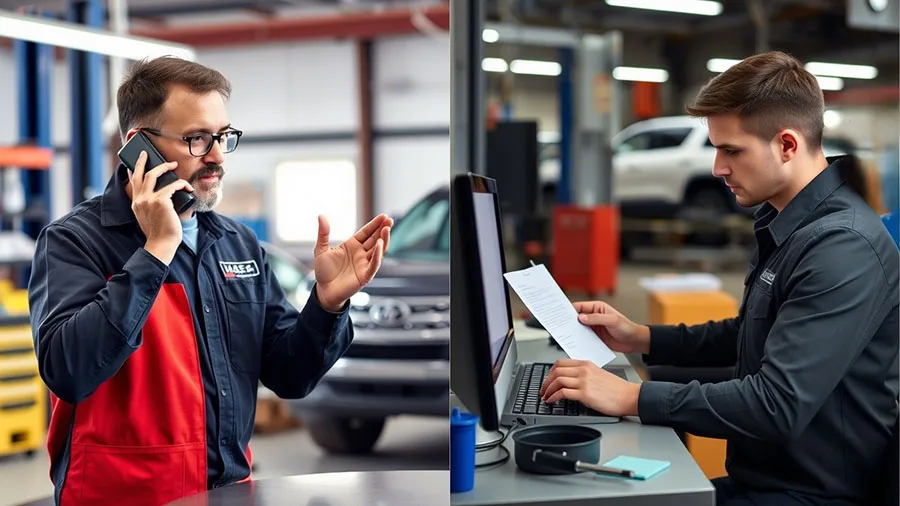 phone call vs documented email communication in auto body shops